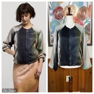 Super Cool Summum Faded Tie Dye Bomber Jacket!